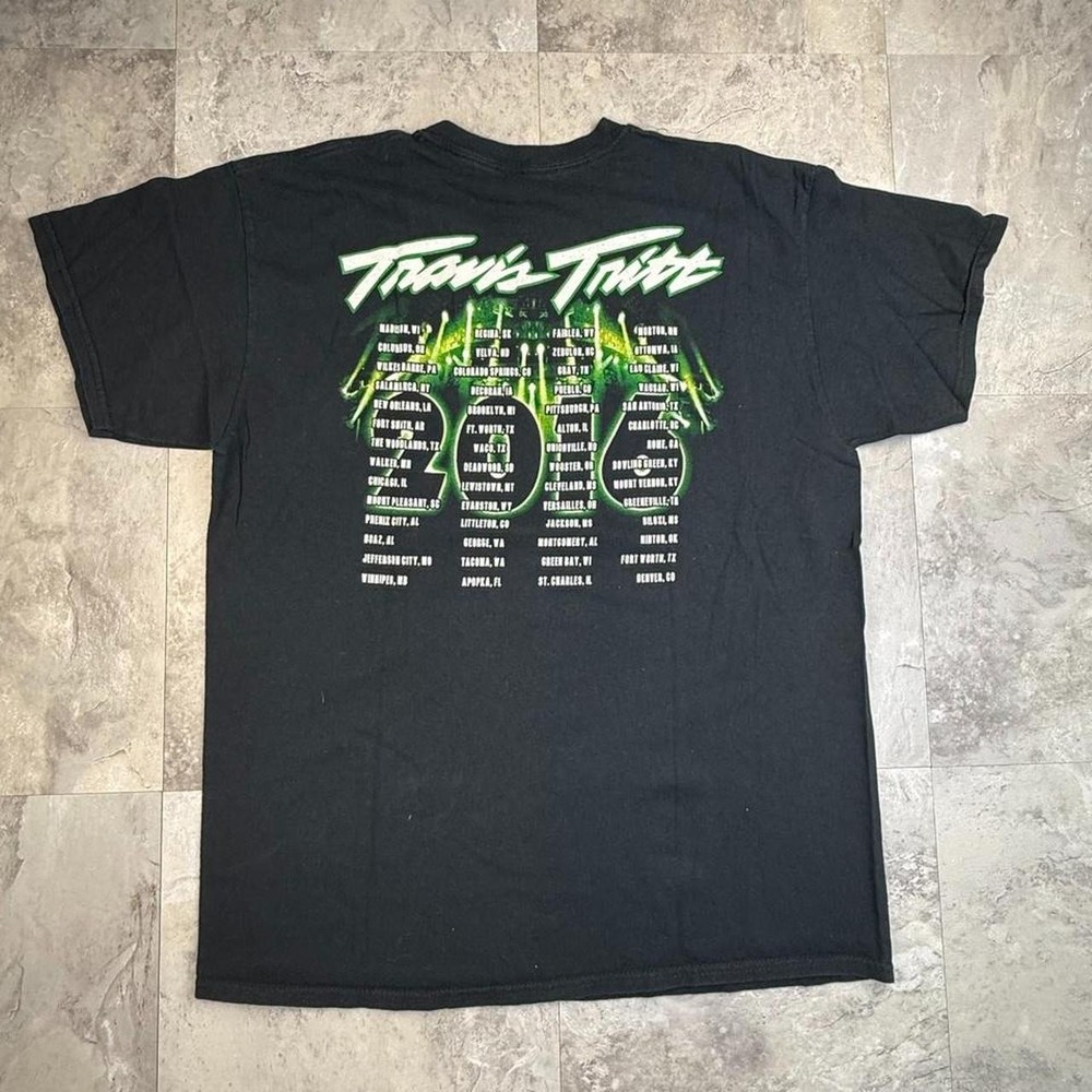 Zak Wylde black graphic band tour T shirt large - Picture 3 of 8